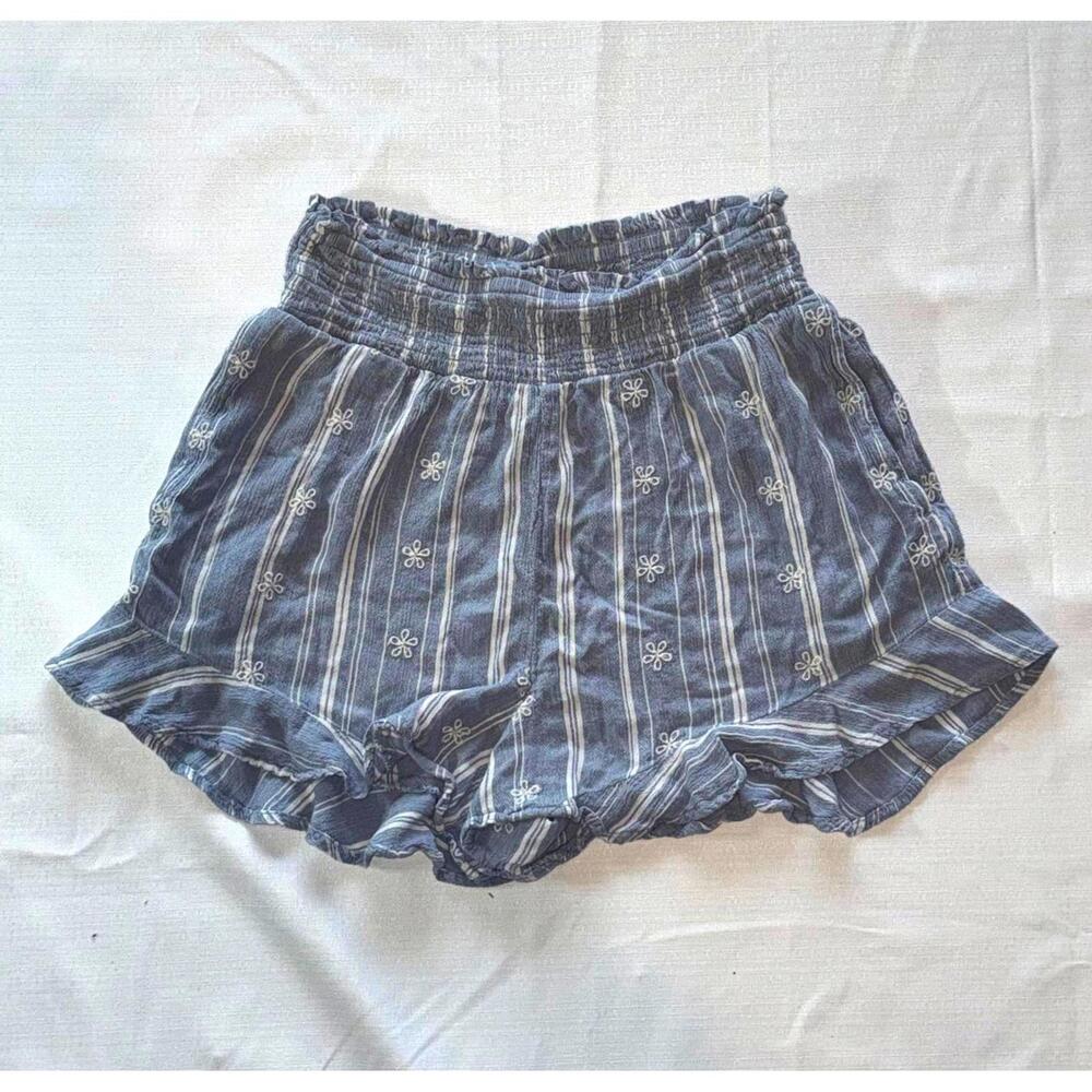 American Eagle Shorts Flowers Stripes Ruffle Kids Juniors Boho Cottagecore XXS